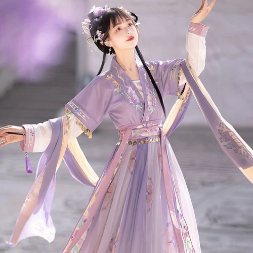 Cosplay Hanfu Dress Chinese Ancient Traditional Women Set Carnival Fairy Costume - Picture 5 of 20