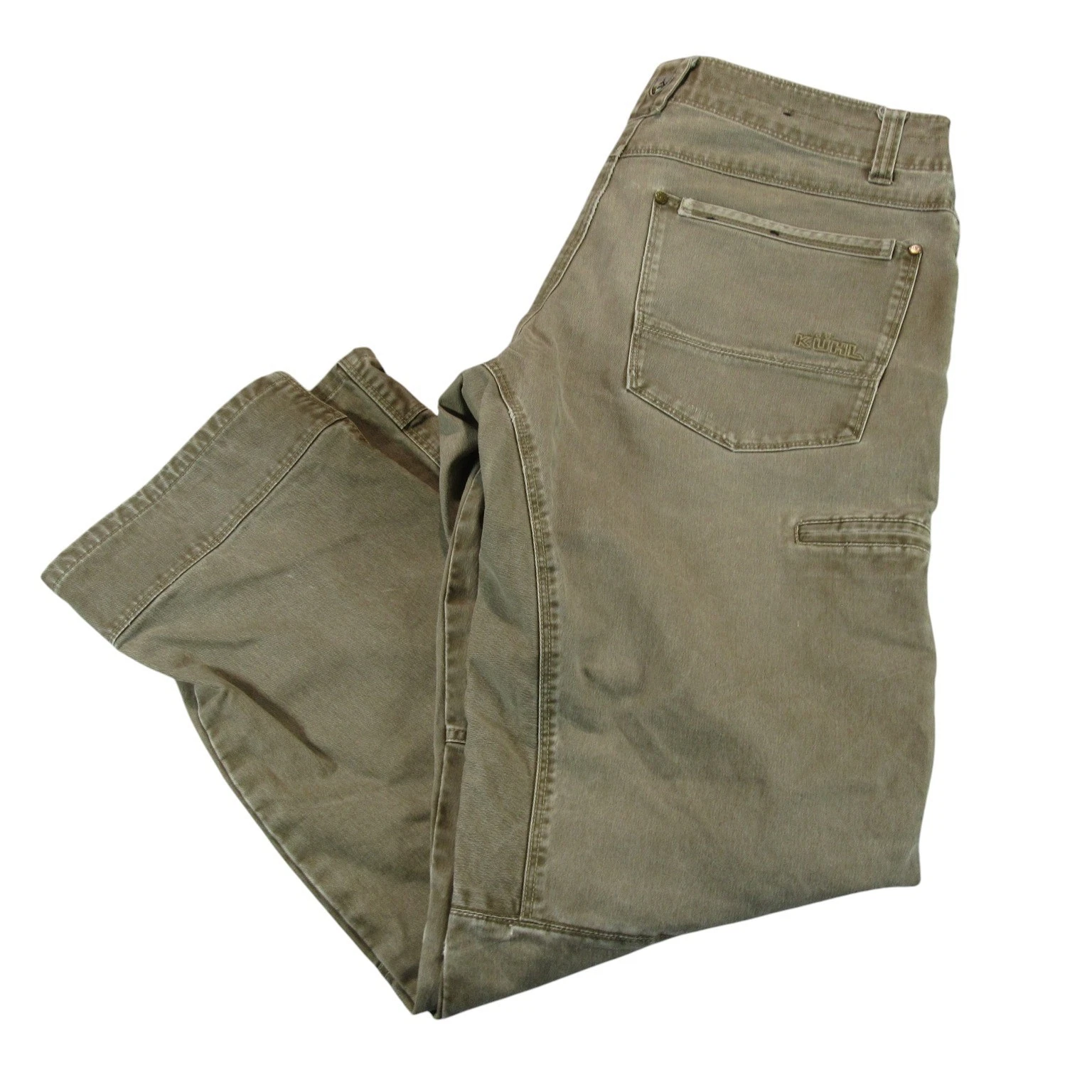 Kuhl Mens Cargo Pants 34 x 32 Rydr Khaki Heavy Twill Canvas Distressed Stretch
Opens in a new window