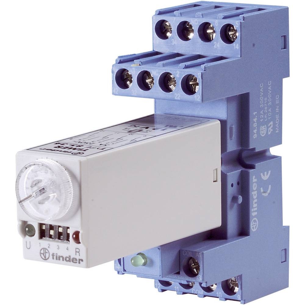 Relais temporisé 230V Finder 85.04.8.240.0000 pour automatisme de ventilation