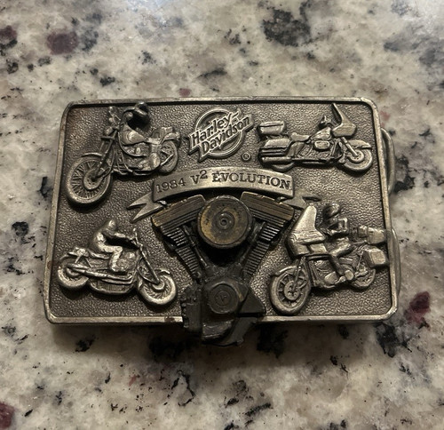 Harley-Davidson 1984 V2 Evolution Limited Edition Belt Buckle