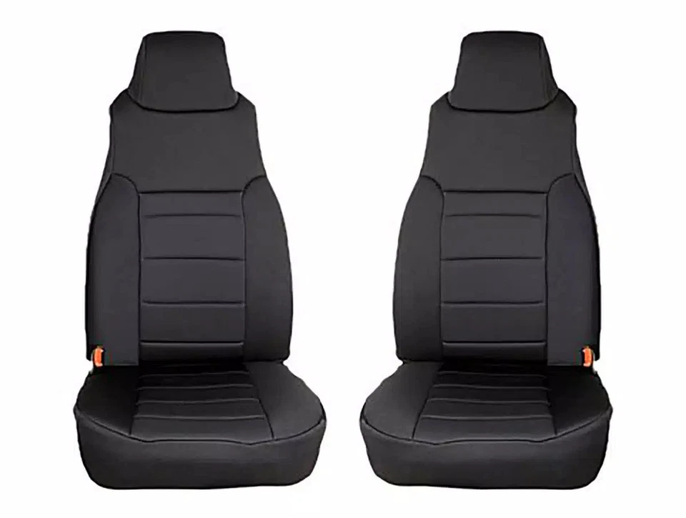 Rugged Ridge Seat Cover Kit Front Neoprene Gray Fits 1997-2002 Jeep Wrangler TJ Foto 4 de 4