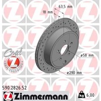 Zimmermann Bremsscheiben Hinten Ø290 Mm FüR Toyota GT 86 Coupe BRZ Outback