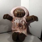 Vintage Cabbage Patch Kids Baby Doll Bald Black 1984