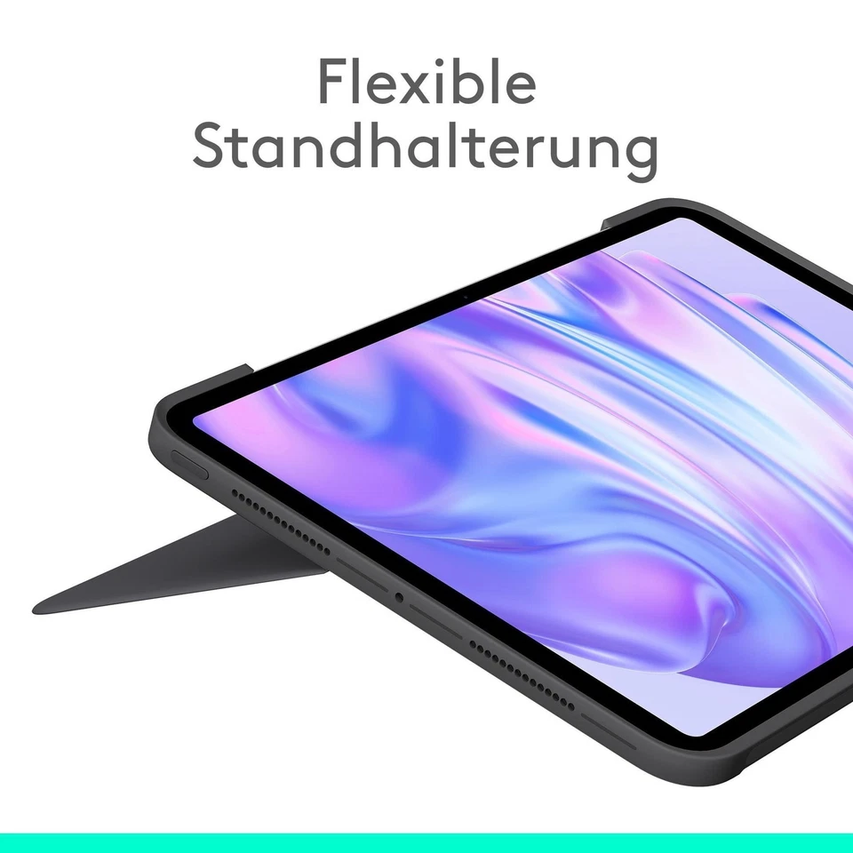 Logitech Combo Touch Tastatur-Case Grafit für iPad Pro 11" (M4/M5) DE-Layout - Bild 2 von 4