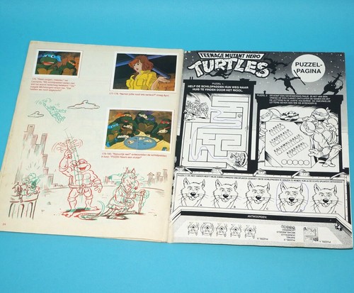 TMNT TEENAGE MUTANT NINJA TURTLES HERO PICTURE STICKER ALBUM NL 100% COMPLETE... - Picture 8 of 9