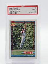 DWIGHT SMITH 1991 TOPPS BASEBALL DESERT SHIELD #463 PSA 9 Q7113