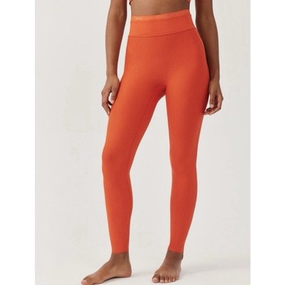 NWT Outdoor Voices TechSweat Thrive 7/8 Leggings in Paprika Orange Size Large