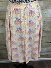 LuLaRoe Madison Skirt Pleated Pockets A-line L NEW NWT