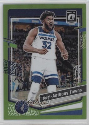 2023 Panini Donruss Optic Lime Green Prizm 128/149 Karl-Anthony Towns #179 12ri