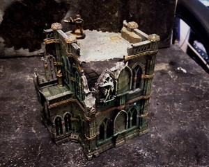 Warhammer 40k Terrain-Ruined Building- Painted Very Durable Ready for the table