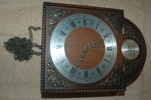 Vintage W. Haid Tempus Fugit Mechanical Wall Clock for Parts/Restore Germany - Picture 9 of 16