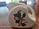 Fiesta Holiday White Wreath Disk Pitcher Creamer First Quality New Never