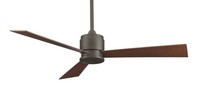 Deckenventilator Mit Wandschalter 4 Stufen Zonix Bronze 137Cm LüFter Ohne Licht