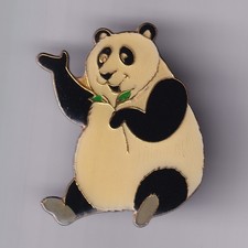 RARE PINS PIN'S .. ANIMAL OURS BEAR PANDA BAMBOU EPOXY BIG ~GA
