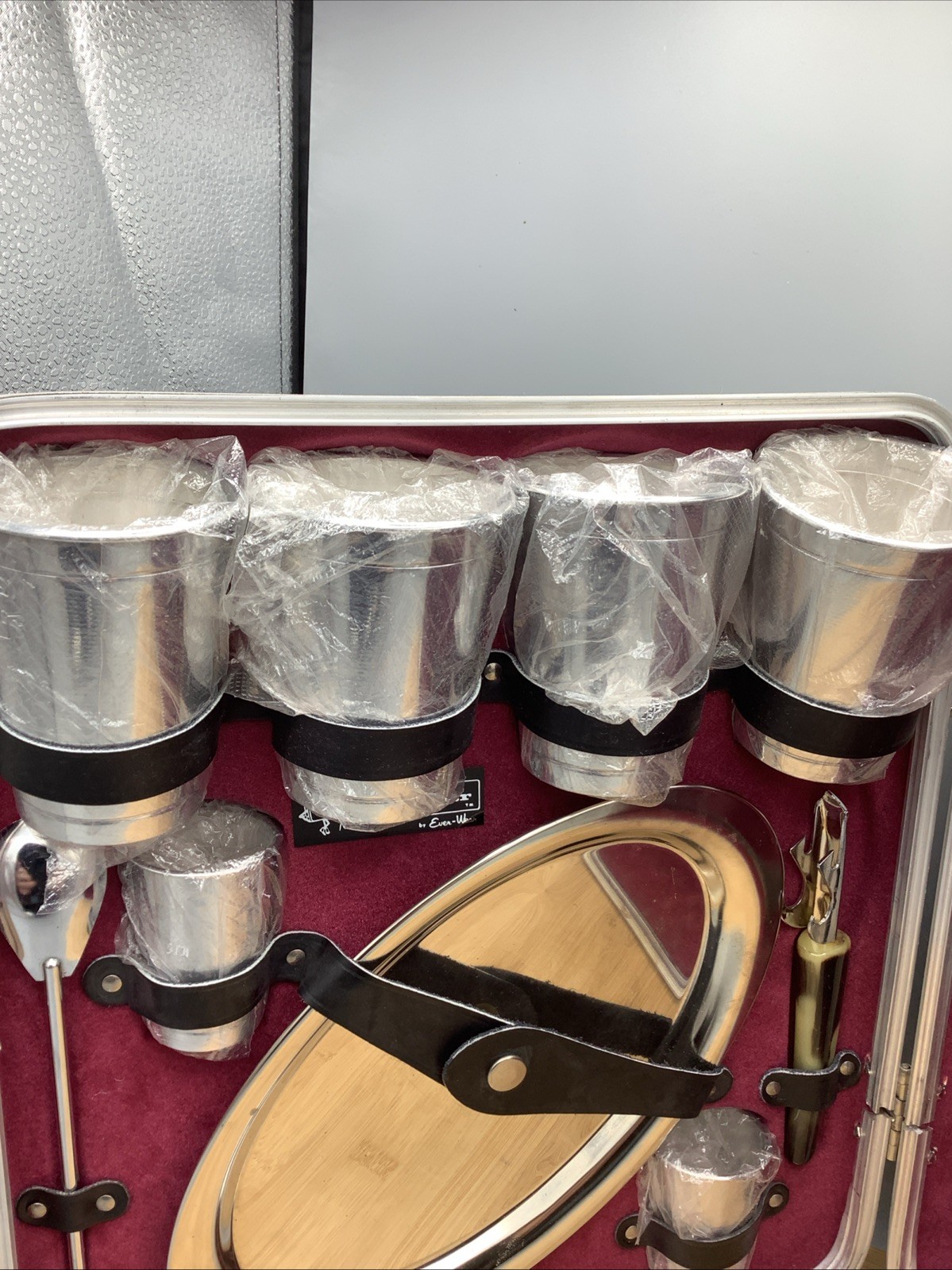 Vintage Everwear Trav-L-Bar Portable Cocktail Set