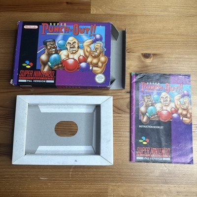 Super Punch Out!! SNES PAL Nur Verpackung und Anleitung Original Nintendo Original
