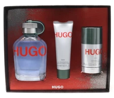 Hugo Boss HUGO Man 3pc Gift Set For Men125ml EDT + 75ml Deo + 50ml Shower Gel