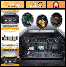 Elastic Cargo Net For Pickup Truck Bed - 3 Pocket Trunk Organizer Divider - Pr Elastic Cargo Net For Pickup Truck Bed - 3 Pocket Trunk Organizer Divider - Pr