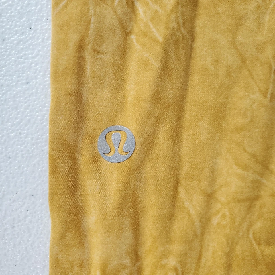 Pantalón Leggings Lululemon Align tiro alto 25" Mujer 6 Bolsillos Amarillos Atlético Yoga Foto 3 de 4