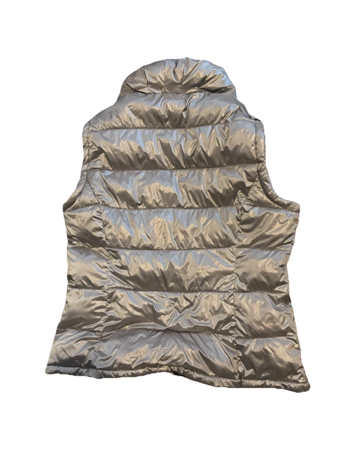 Gray/Silver Calvin Klein Puffer Vest Size Medium - Image 2 of 2