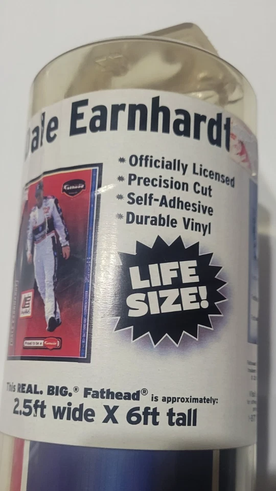 Calcomanía gráfica de pared Dale Earnhardt Sr #3 Fathead NASCAR W2'5" X H6' Foto 2 de 4