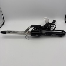 BabylissPro Titanium 3/4" Spring Curling Iron Black Model BTLM75TS - TESTED