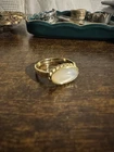 Vintage Gold Plated Victorian Style Ring Size 10 Pearl