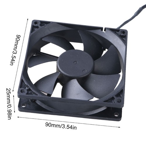 9CM High Airflow Cooling Fan 90mm 12V Low Noise for Electronics Heat Dissipation - Afbeelding 7 van 7