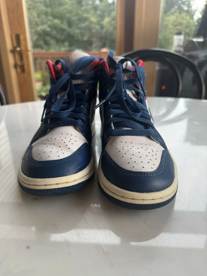 Air Jordan 1 Mid Teal azul francés con talla 5 Foto 3 de 4