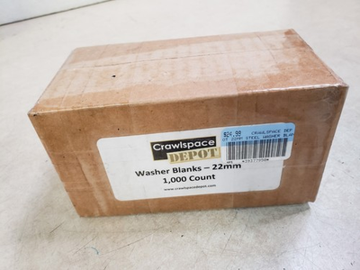 #ad Box of 1000 Crawlspace Depot 22mm Washer Blanks $40.00