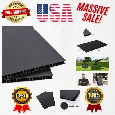 Reusable 24x36 Corrugated Plastic Sign Boards for Indoor & Outdoor Use - 2 Pack