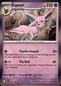 Espeon Pokemon Card