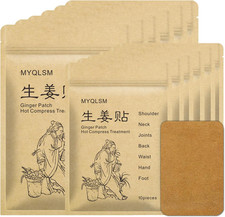 120Pcs Ginger Patch Natural Herbal Hot Patches, Pain Relief for Neck, Shoulder,B