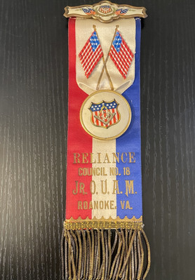 Vintage Reliance Council No. 18 JR O.U.A.M. Ribbon Roanoke, VA 