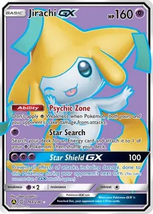 Jirachi GX - 79a/236 - Pokemon Sun & Moon Promo Alternate Art Rare Card NM