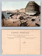 Marseille Quai du Vieux Port Postcard Early 20th Century City View 1890s