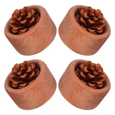  4pcs Aromatherapy Passive Diffuser - Essential Oil Wooden Block Diffuser -