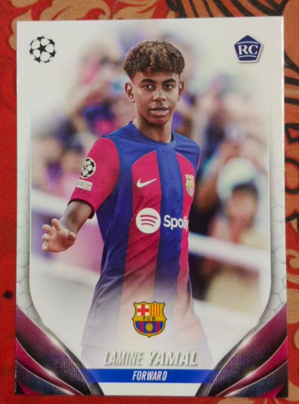 Lamine Yamal 2023-24 Topps UEFA Club Competitions Image Variation RC SP #64