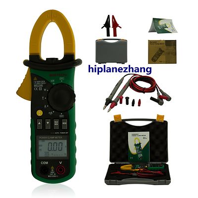 Small Current 2mA-4A 4A-200A Harmonic Power Clamp Meter Tester True RMS 2208