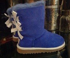 UGG Australia Blue Toddler Size 7 Bailey Bow Weave Boots New
