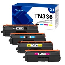 High Yield TN336 Toner Replacement for Brother HL-L8250CDN BK/C/M/Y, 4 Pack