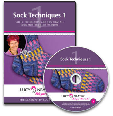 Knitting Sock Techniques 1 Video on DVD with Lucy Neatby of Tradewind Knitwear D