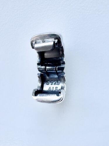 Original Pandora Charm Clip Gerippter Clip 790163 925 Silber ALE BEAD Neu - Bild 14 von 14