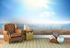 3D Sunny Beach Self-adhesive Removable Wallpaper Murals Wall Sticker 70