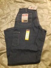 Carhartt FRB13 Men  s FR Signature Denim Dungaree Carpenter Jeans Sz 35x32 NWT