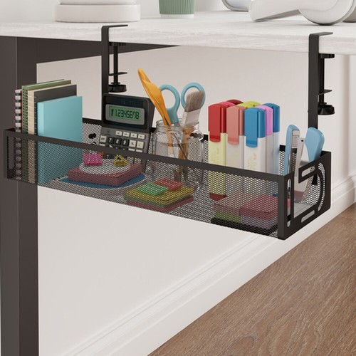 Office Wire Storage Tray Cable Mangement Desk Cord Management Organizer under - Photo 3/12
