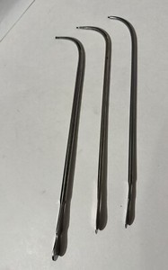Lot Of 3 Urethral Sounds #14 rjstless Steel #22 Molted Germany And #16 Unmarked