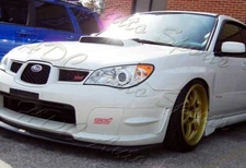 For 2006-2007 Subaru Impreza WRX STi White Fog Light Lamp Bumper Bezel Cover Cap