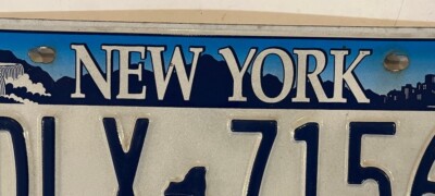 New York Empire State license plate DLX NIAGARA FALLS Manhattan