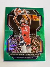 2022 WNBA Prizm Basketball Green Prizm #54 - Shatori Walker-Kimbrough - Mystics
